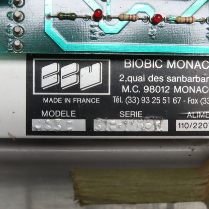 Biobic Monaco CS3C Consistency Sensor Control Unit 110/220V
