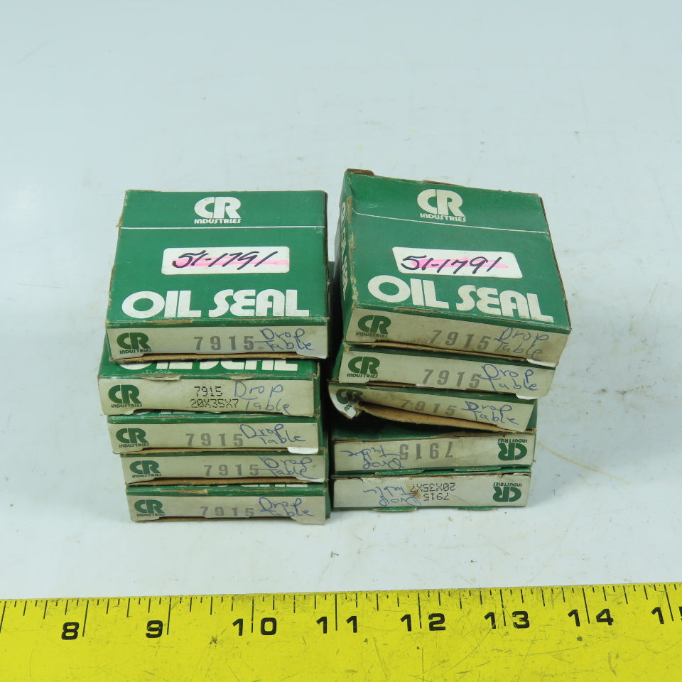 CR Industries 7915 Oil Seals 20mm x 35mm x 7mm Lot of 10