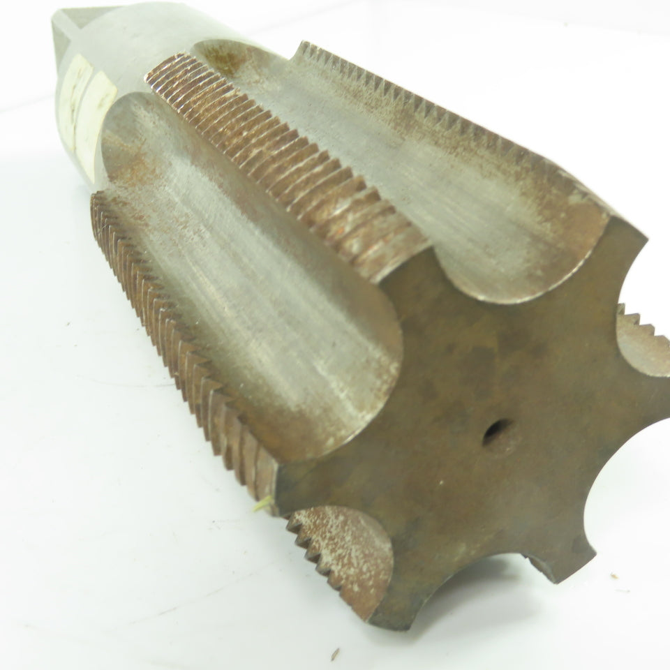 P&N 3"-8NS 6-Flute High Speed Steel Machine Tap 9-3/4" OAL