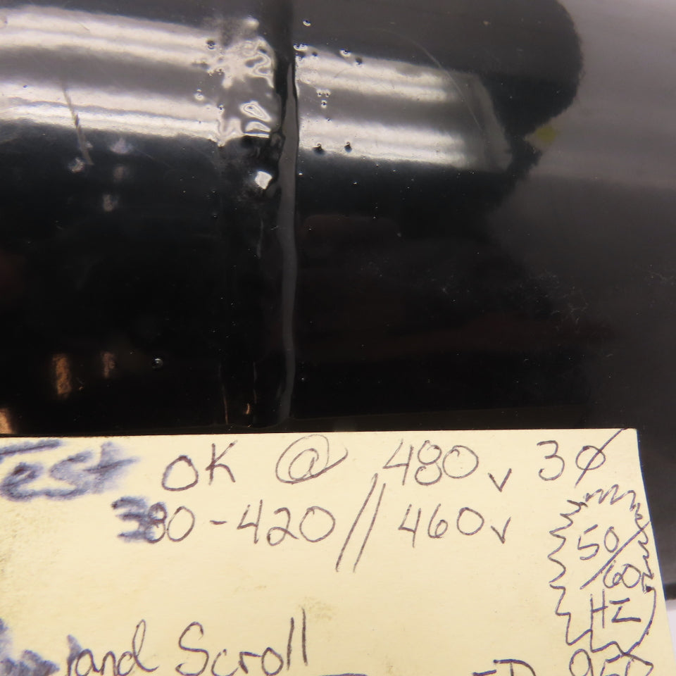 Copeland ZR125KC-TFD-950 Scroll Refrigeration Compressor 10-Ton 460V 3Ph Tested