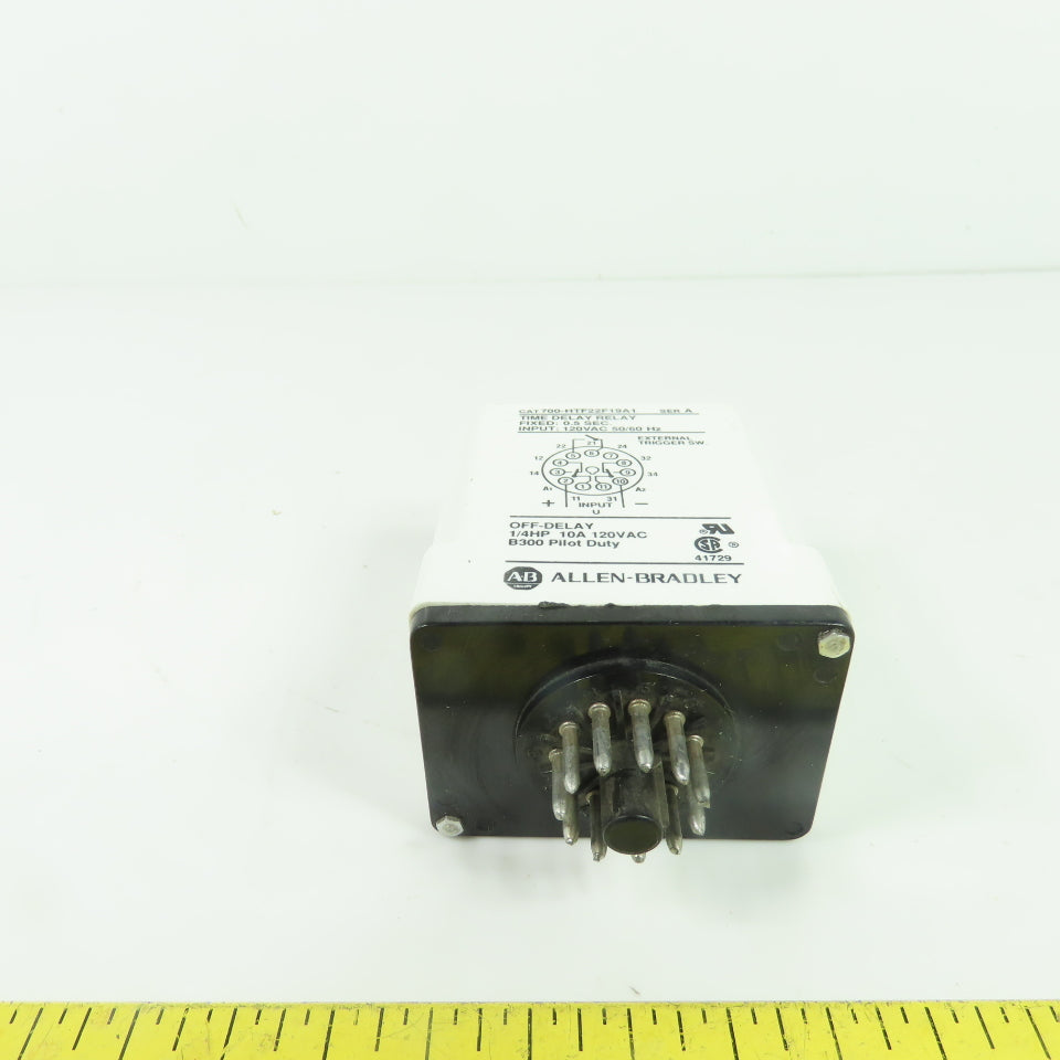 Allen-Bradley 700-HTF22F19A1 Off-Delay Time Delay Relay 120VAC