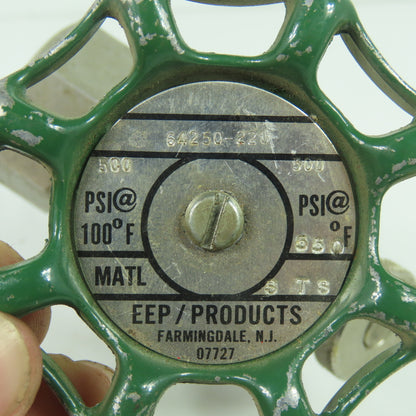EEP Products 64250-220 3/4" NPT Stainless Steel Gagecock Valve 500PSI