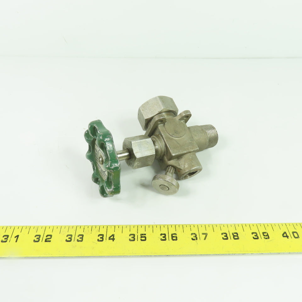 EEP Products 64250-220 3/4" NPT Stainless Steel Gagecock Valve 500PSI