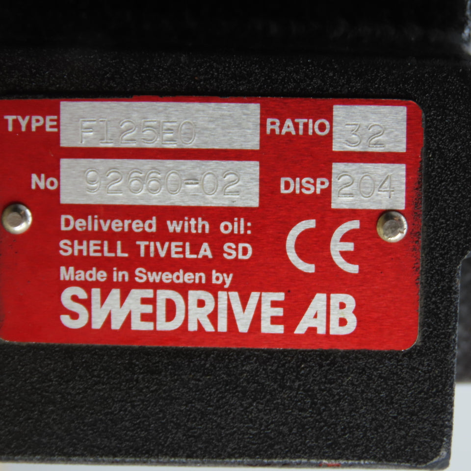 Swedrive 1LA71302AA12-Z F125E0 Gear Motor 32:1 Ratio 5.5kW 460V 3Ph 110RPM