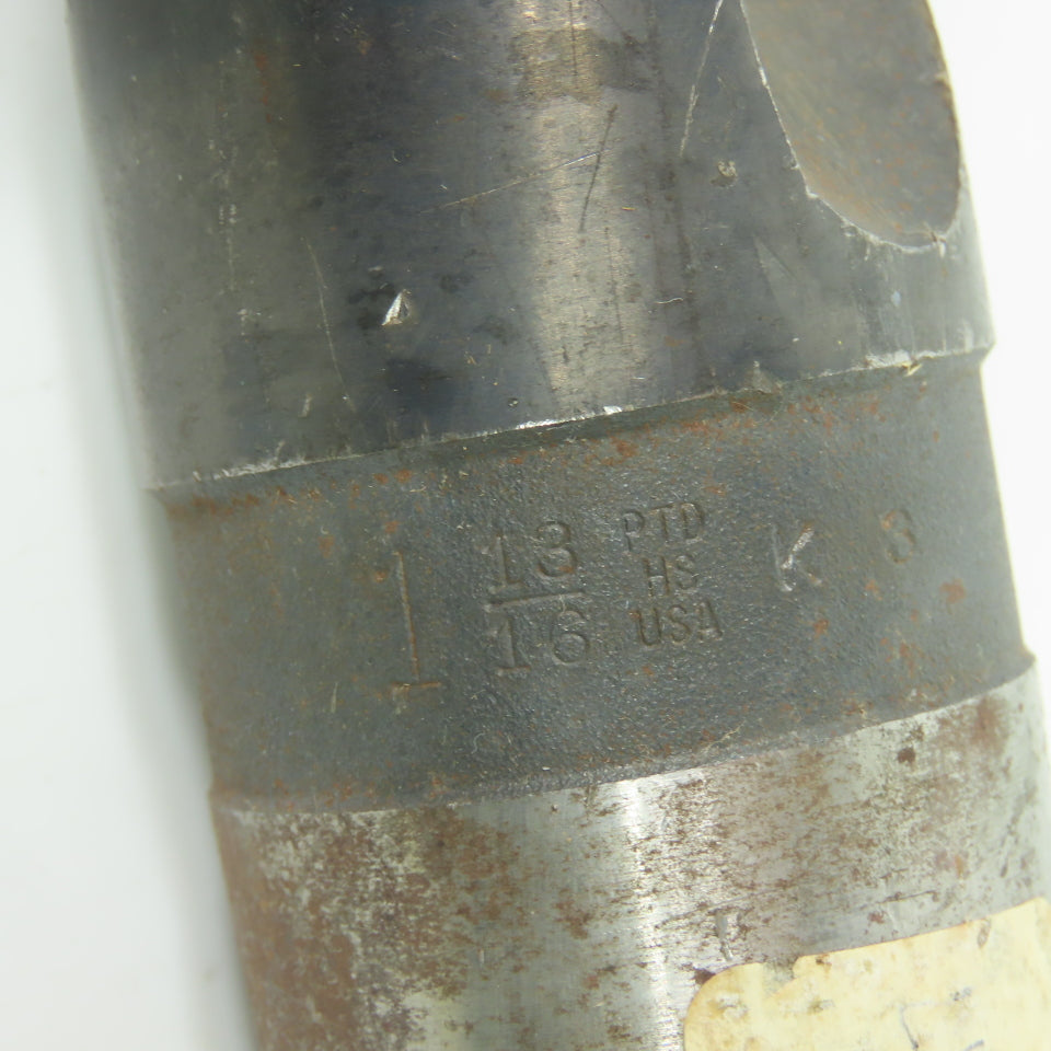 PTD 1-13/16 High Speed Taper Shank Drill Bit 17-5/8" OAL