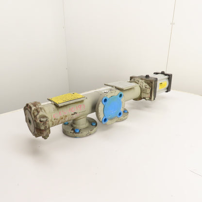 Hycoa C95-5574-1R4 2" x 2" x 2" 3-Way Diversion Valve Cylinder Actuated 90°