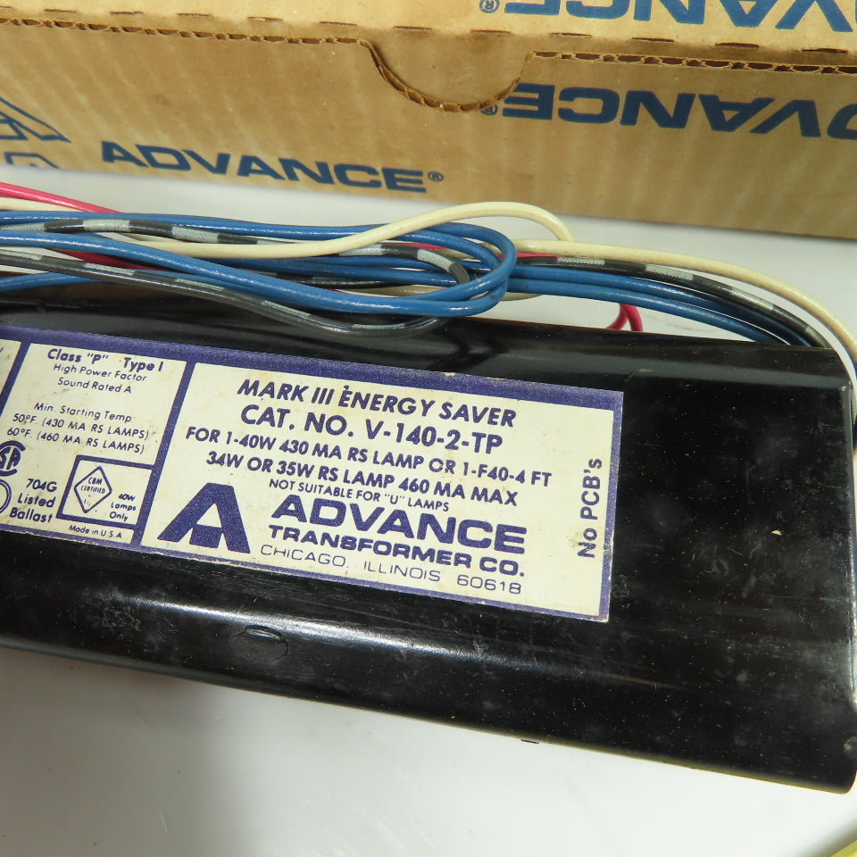 Advance V-140-2-TP Mark III Energy Saver Ballast 277V 60Hz