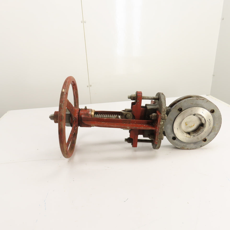 Rovalve 17A 3" Knife Gate Valve 150 PSI Stainless Steel W/Handwheel