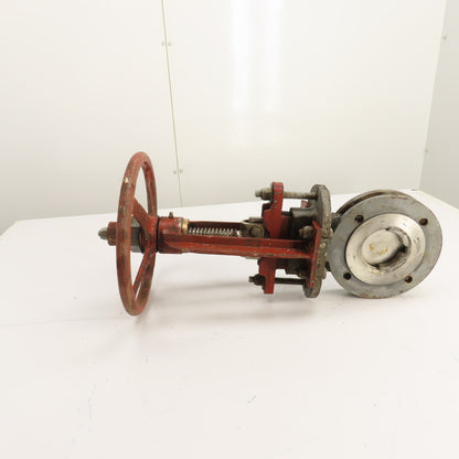 Rovalve 17A 3" Knife Gate Valve 150 PSI Stainless Steel W/Handwheel