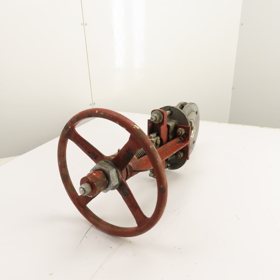Rovalve 17A 3" Knife Gate Valve 150 PSI Stainless Steel W/Handwheel
