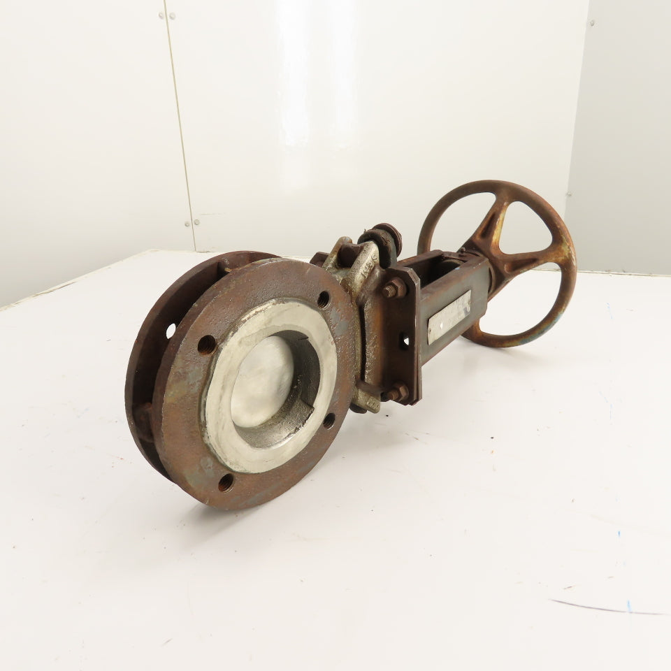 DeZURIK 9130847 827 FL2 3" 316 Stainless Steel Manual Gate Valve 150 CWP 450F