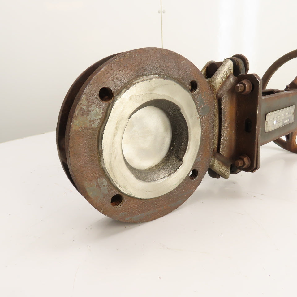 DeZURIK 9130847 827 FL2 3" 316 Stainless Steel Manual Gate Valve 150 CWP 450F