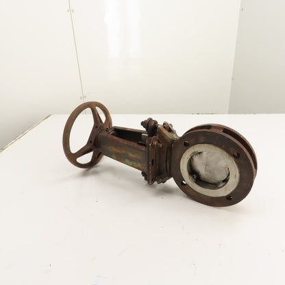 DeZURIK 9130847 827 FL2 3" 316 Stainless Steel Manual Gate Valve 150 CWP 450F