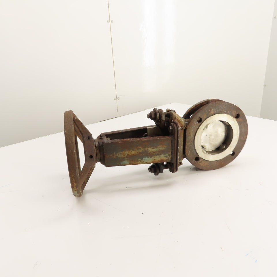 DeZURIK 9130847 827 FL2 3" 316 Stainless Steel Manual Gate Valve 150 CWP 450F