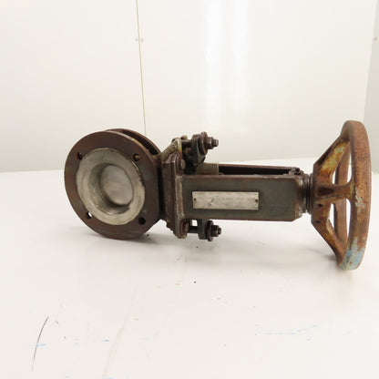 DeZURIK 9130847 827 FL2 3" 316 Stainless Steel Manual Gate Valve 150 CWP 450F