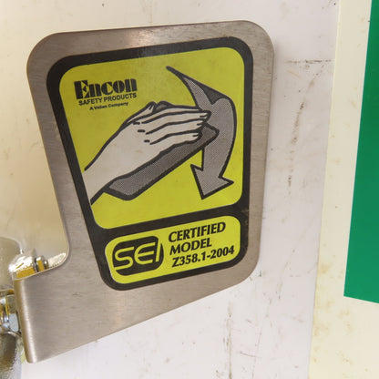 Encon 01030401 Wall Mount Emergency Eyewash Station Yello-Bowl Z358.1-2004