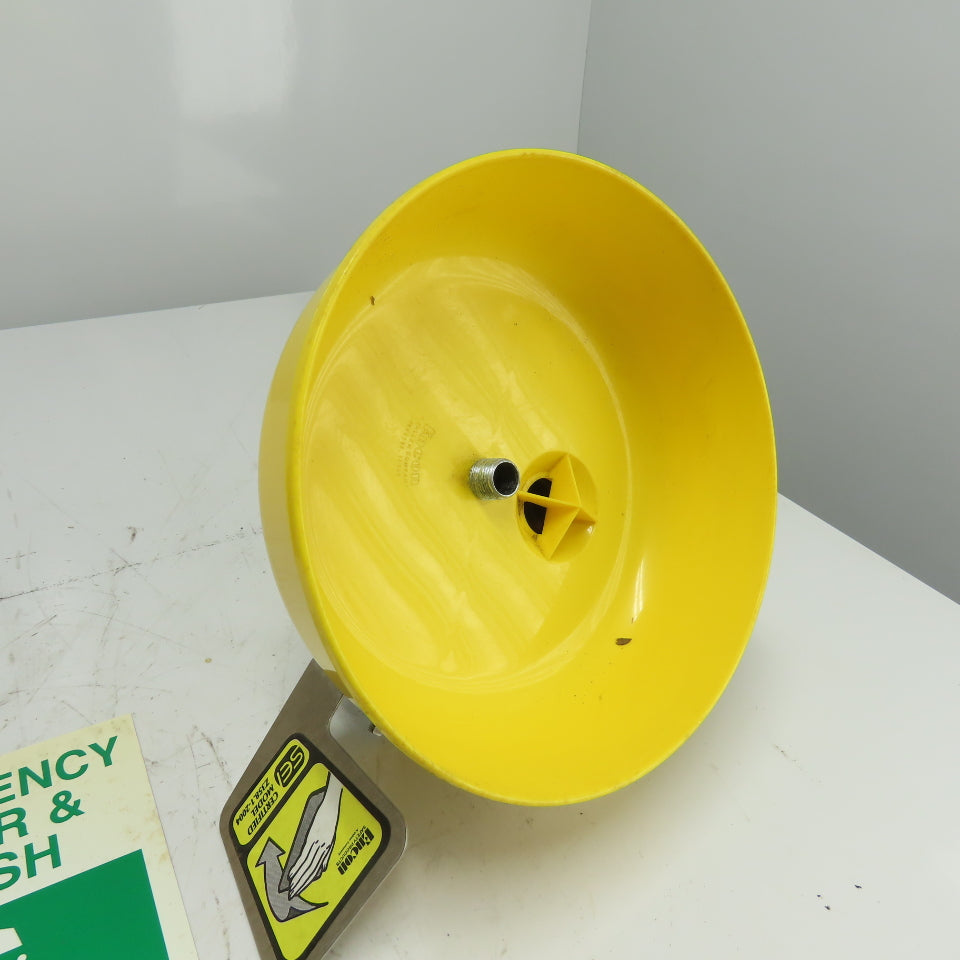 Encon 01030401 Wall Mount Emergency Eyewash Station Yello-Bowl Z358.1-2004