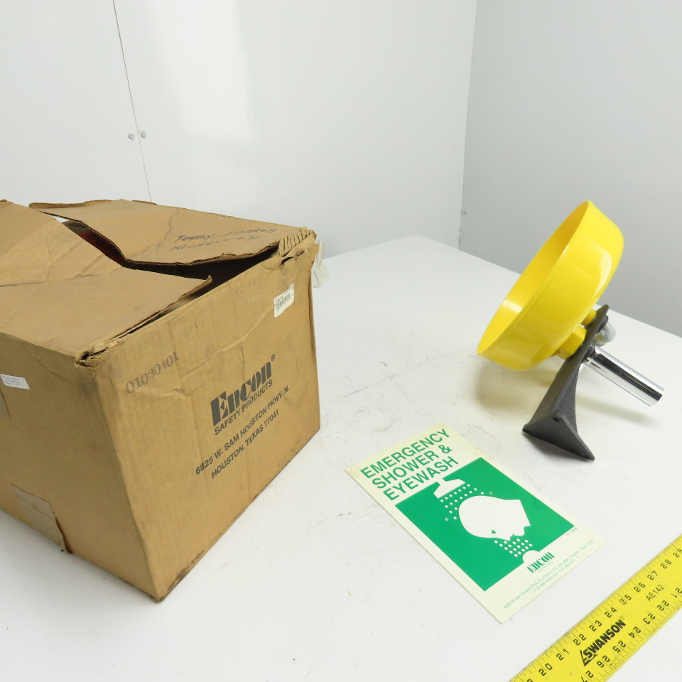 Encon 01030401 Wall Mount Emergency Eyewash Station Yello-Bowl Z358.1-2004