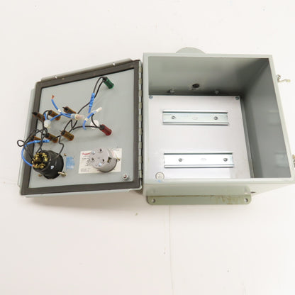 Hoffman A10106CH 10" x 10" x 6" Electrical Enclosure W/Backplate NEMA 12 13