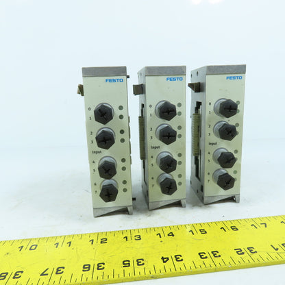 Festo 27011 VIGE-03-FB-8-5POL Input Modules 8-Point 5-Pol Lot Of 3