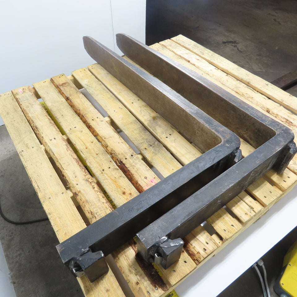 5" x 42" Class III 3 Tapered Forklift Forks Carriage Mount Set Of 2