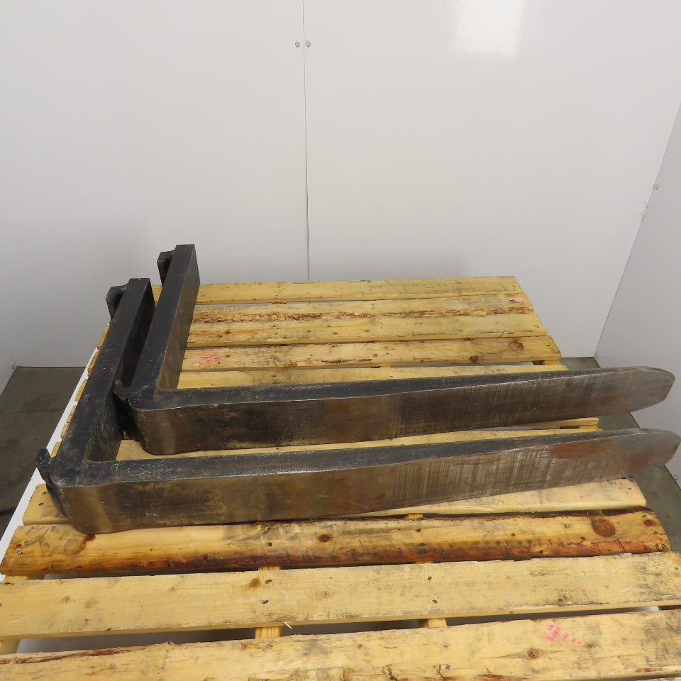 5" x 42" Class III 3 Tapered Forklift Forks Carriage Mount Set Of 2