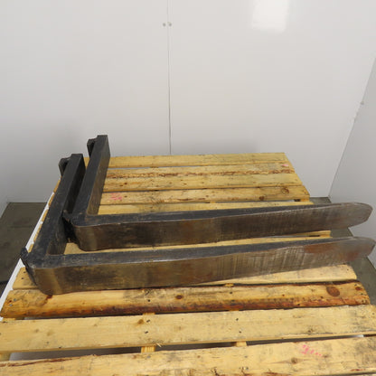 5" x 42" Class III 3 Tapered Forklift Forks Carriage Mount Set Of 2