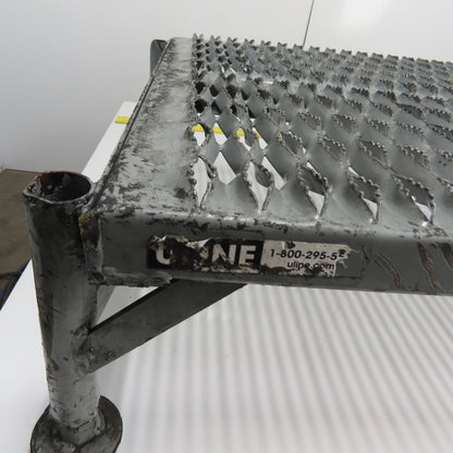 Uline 36" x 24" Steel Serrated Work Platform 6"-9" Height