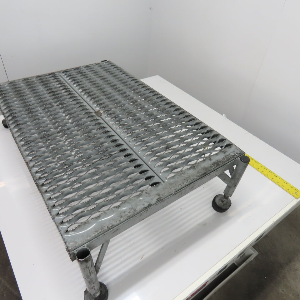 Uline 36" x 24" Steel Serrated Work Platform 6"-9" Height