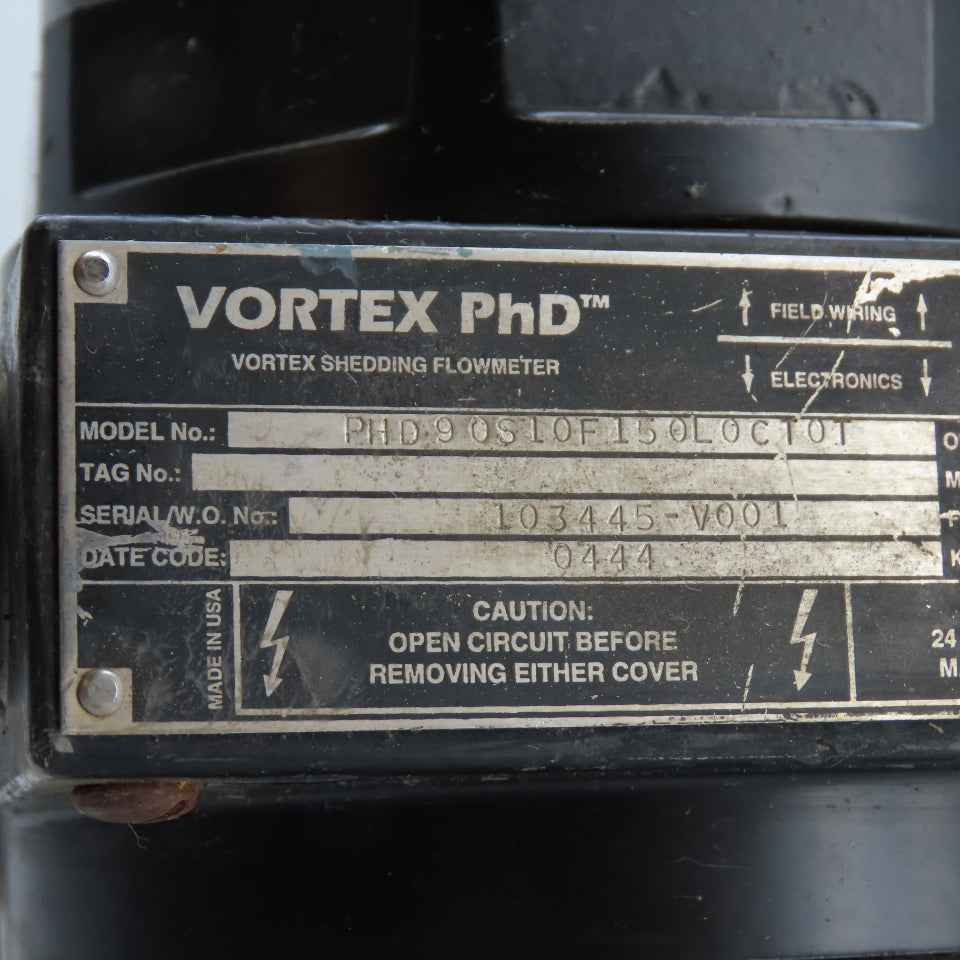 EMCO PHD90S10F150L0CT0T Vortex PhD Vortex Shedding Flowmeter Class 150 24VDC