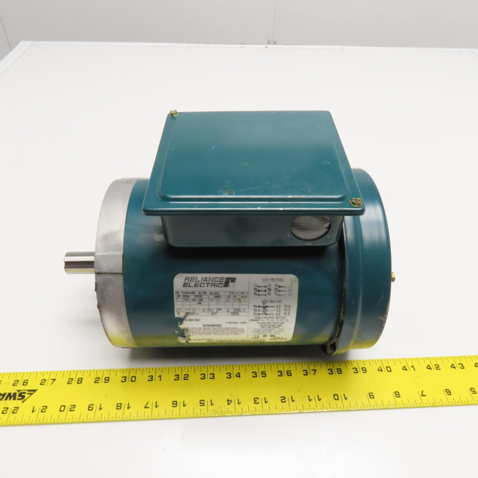 Reliance Electric P14H1448H 1HP Electric Motor 230/460V 3Ph 1725RPM 143TC Frame