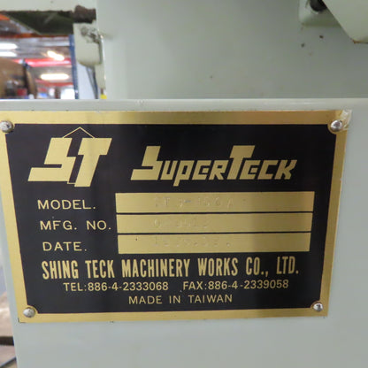 SuperTeck STG-450 4" x 18" Cylindrical Grinder 3Ph 480V 12" Wheel