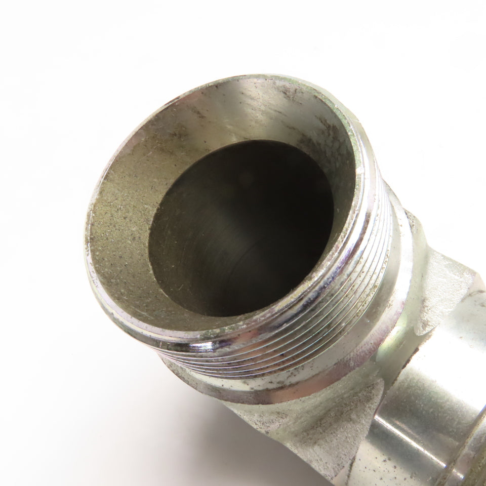 1-1/2" (-24) BSPP Cone Seat x 1-1/2" NPT Hydraulic Elbow 90°