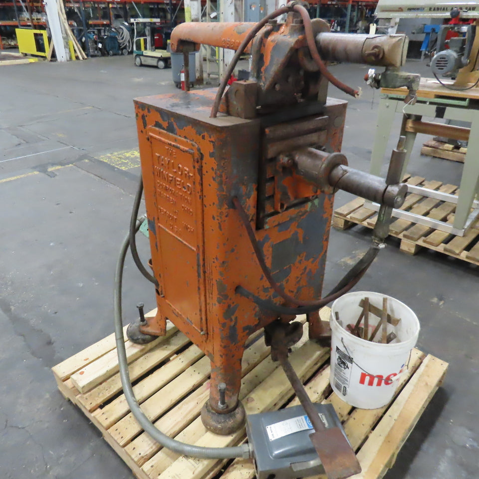Taylor-Winfield 11-12-3 Rocker Arm Spot Welder 220V 1Ph 35KVA 160A Untested