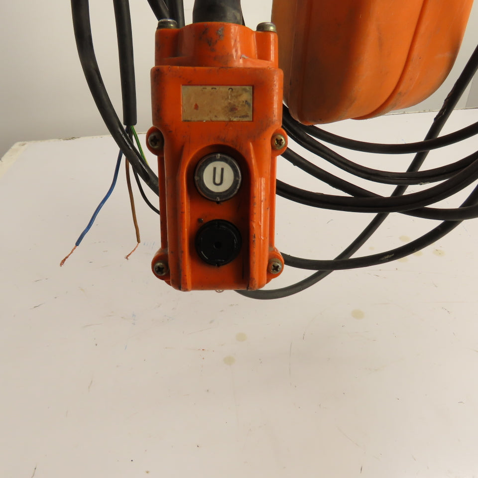 Hitachi 1S 1 Ton Electric Chain Hoist 230/460V 3Ph 10' Lift 18FPM