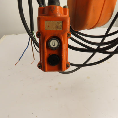 Hitachi 1S 1 Ton Electric Chain Hoist 230/460V 3Ph 10' Lift 18FPM