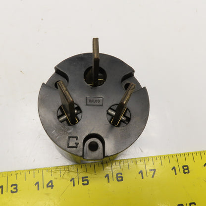 Ralco 322-A 60A 600VAC 250VDC 3-Pole Industrial Receptacle & Plug