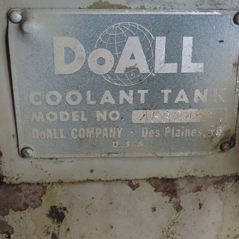 DoAll 45324 19 Gallon Machine Coolant Tank Reservoir W/Little Giant Pump