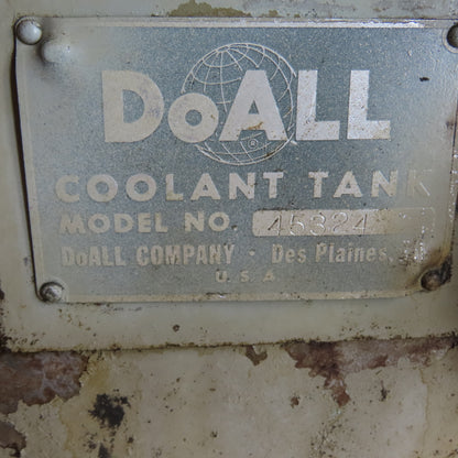 DoAll 45324 19 Gallon Machine Coolant Tank Reservoir W/Little Giant Pump