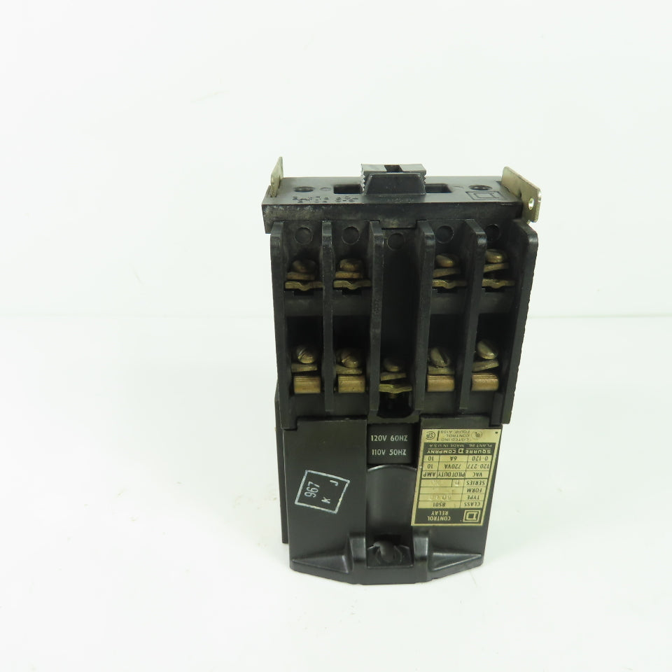Square D 8501 G080 Control Relay Type GO 80 120/110V Coil 10A