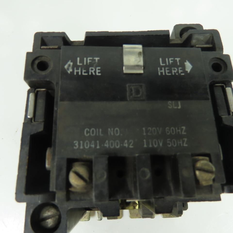 Square D 31041-400-42 Magnetic Contactor 120V 60Hz 110V 50Hz