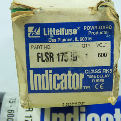 Littelfuse FLSR 175 ID 175A 600V Class RK5 Time Delay Indicator Fuse 9-5/8" OAL