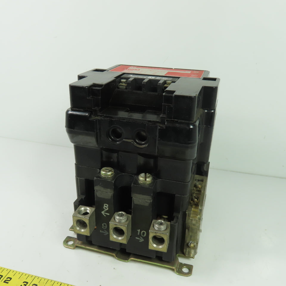 Square D 8903SQO2 100A 3-Pole Lighting Contactor 600V 120V Coil