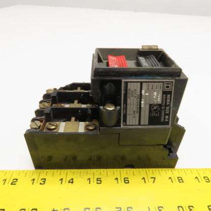 Square D 2510 MBG 2 NEMA Size M-0 Manual Starter 600V Max 3Ph
