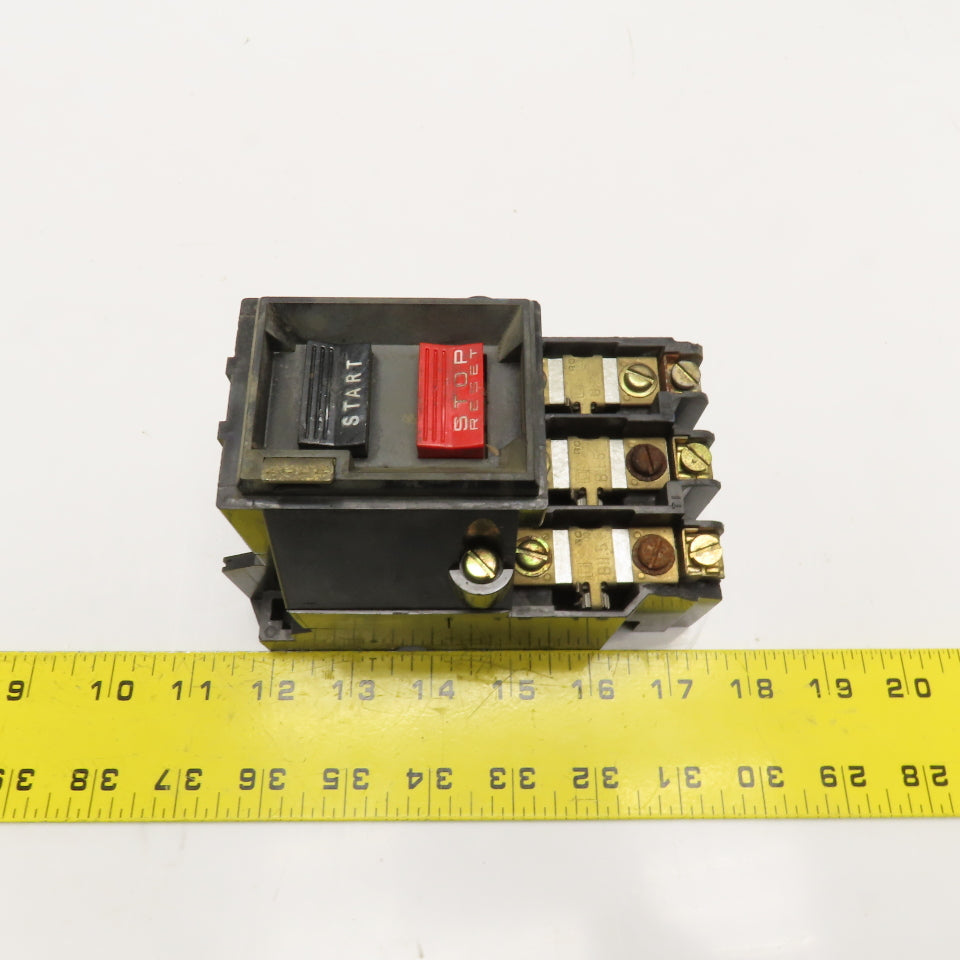 Square D 2510 MBG 2 NEMA Size M-0 Manual Starter 600V Max 3Ph