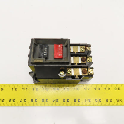 Square D 2510 MBG 2 NEMA Size M-0 Manual Starter 600V Max 3Ph