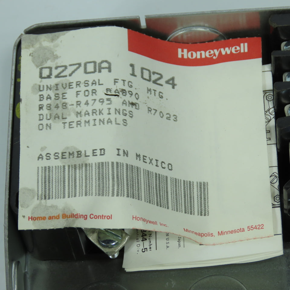Honeywell Q270A 1024 Universal Mounting Base for RA890 R848 R4795 R7023 NEW