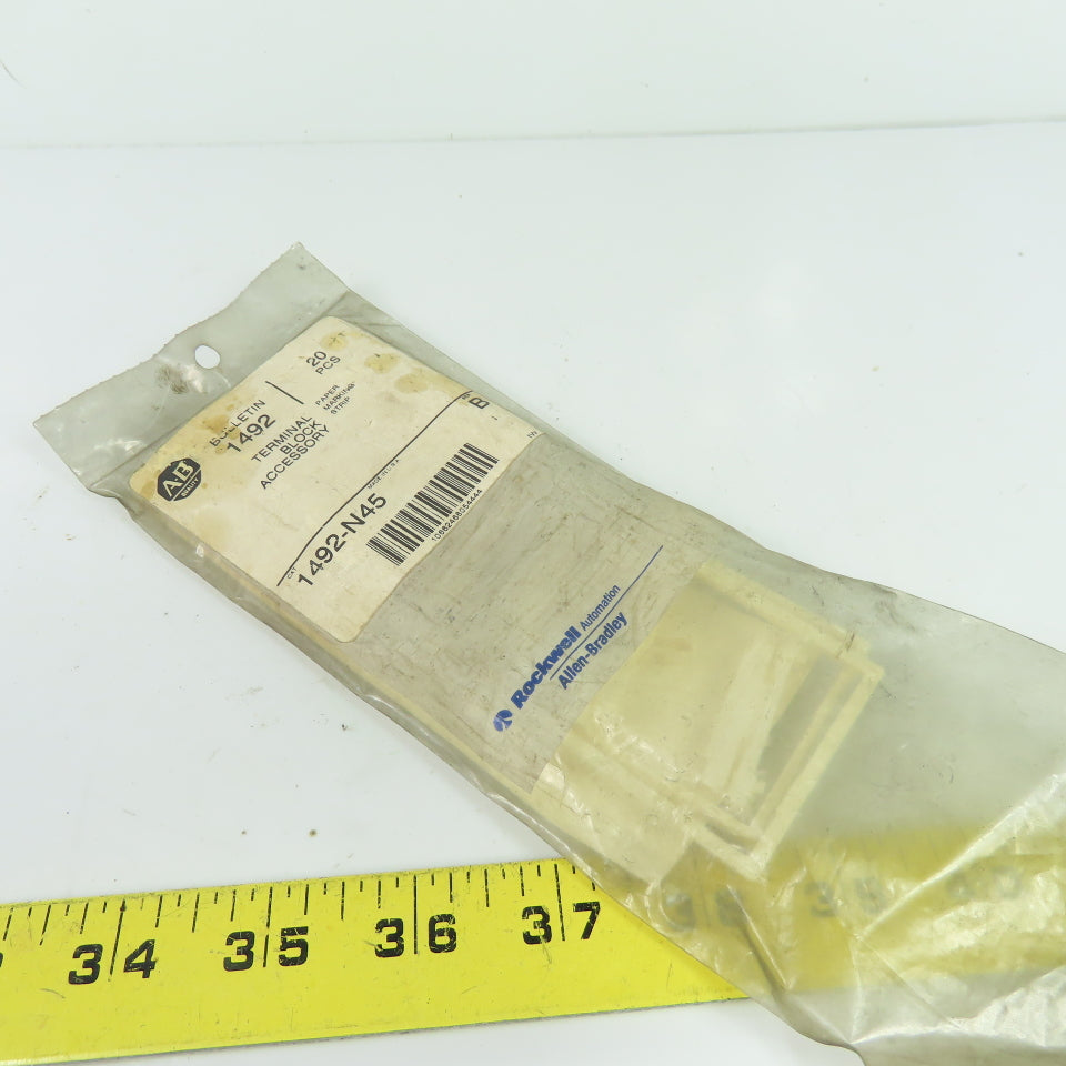 Allen-Bradley 1492-N45 Terminal Block Paper Marking Strip Accessory 20 PCS