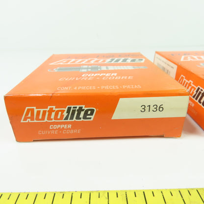 Autolite 3136 Copper Core Resistor Spark Plugs new Lot of 9