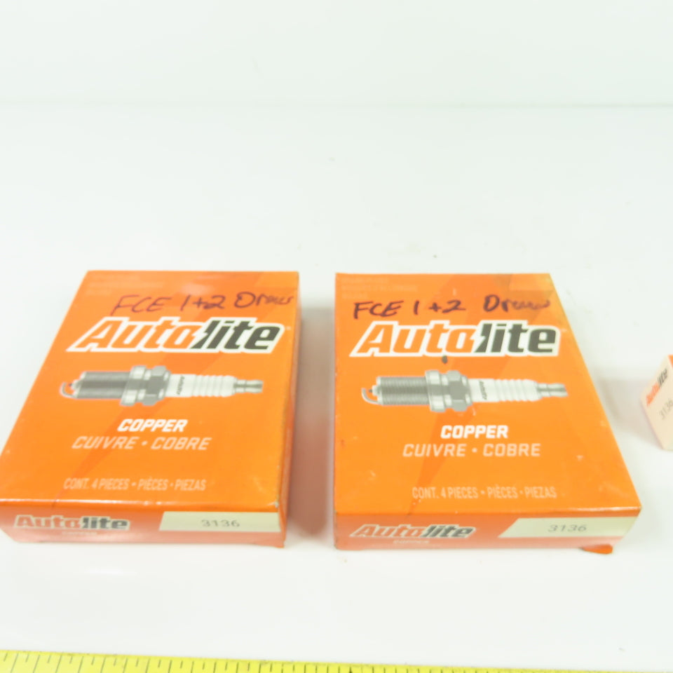 Autolite 3136 Copper Core Resistor Spark Plugs new Lot of 9
